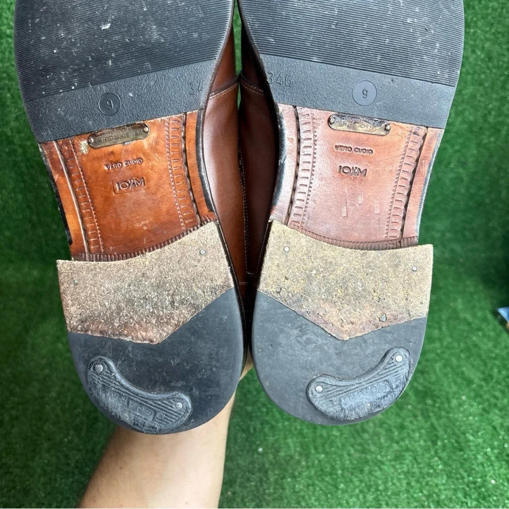 MEZLAN Mens Dress Shoes Genuine Crocodile Brown Leather Size 10.5 M - Picture 10 of 12